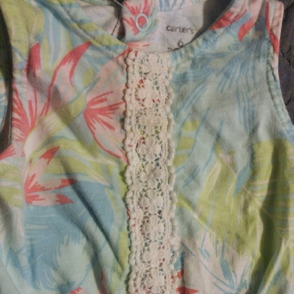 Floral Tie Dye Kids Romper - Picture 2 of 7